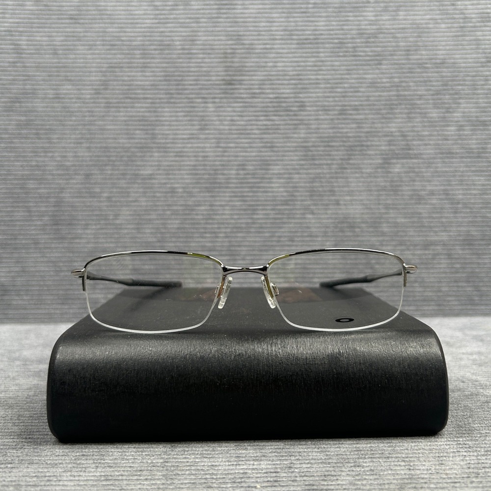 Oakley Clubface Chrome y2k Eyeglasses OX3102-0454 Semi Rimless 54-17-142 Frames